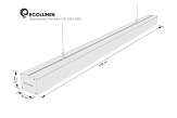 Светодиодный линейный светильник Эколюмен Ритейл-VS-20/1000