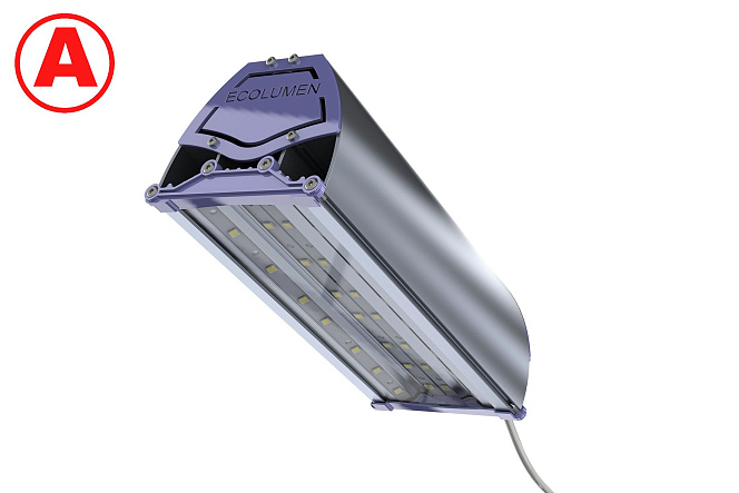 Светодиодный уличный светильник с аварийным блоком БАП Эколюмен УССК-БАП