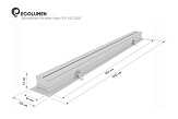 Светодиодные встраиваемые профильные светильники Эколюмен Ритейл-ARM-VS-42/1000