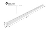 Светодиодный линейный светильник Эколюмен Ритейл-S-VS-40/2000